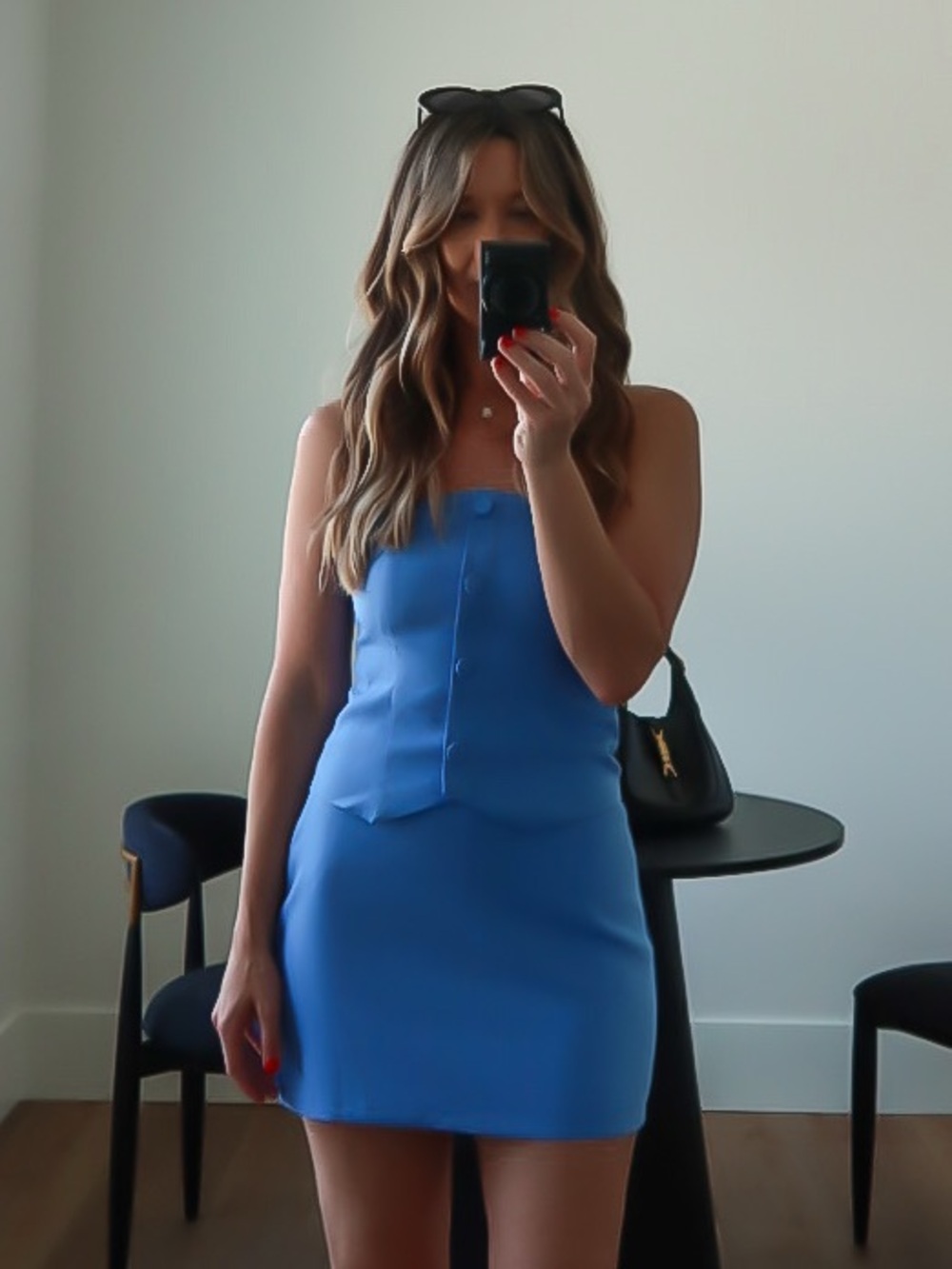 Abercrombie & Fitch Blue Mini Skort - Picture 1 of 6